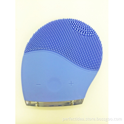 BPSK1068-Professional vibrating silicone face brush ultrasonic facial cleansing massager